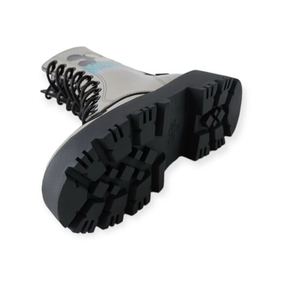 ZARA Kids | Black | MIRRORED MICKEY MOUSE © DISNEY ANKLE BOOTS - Picture 4 of 7